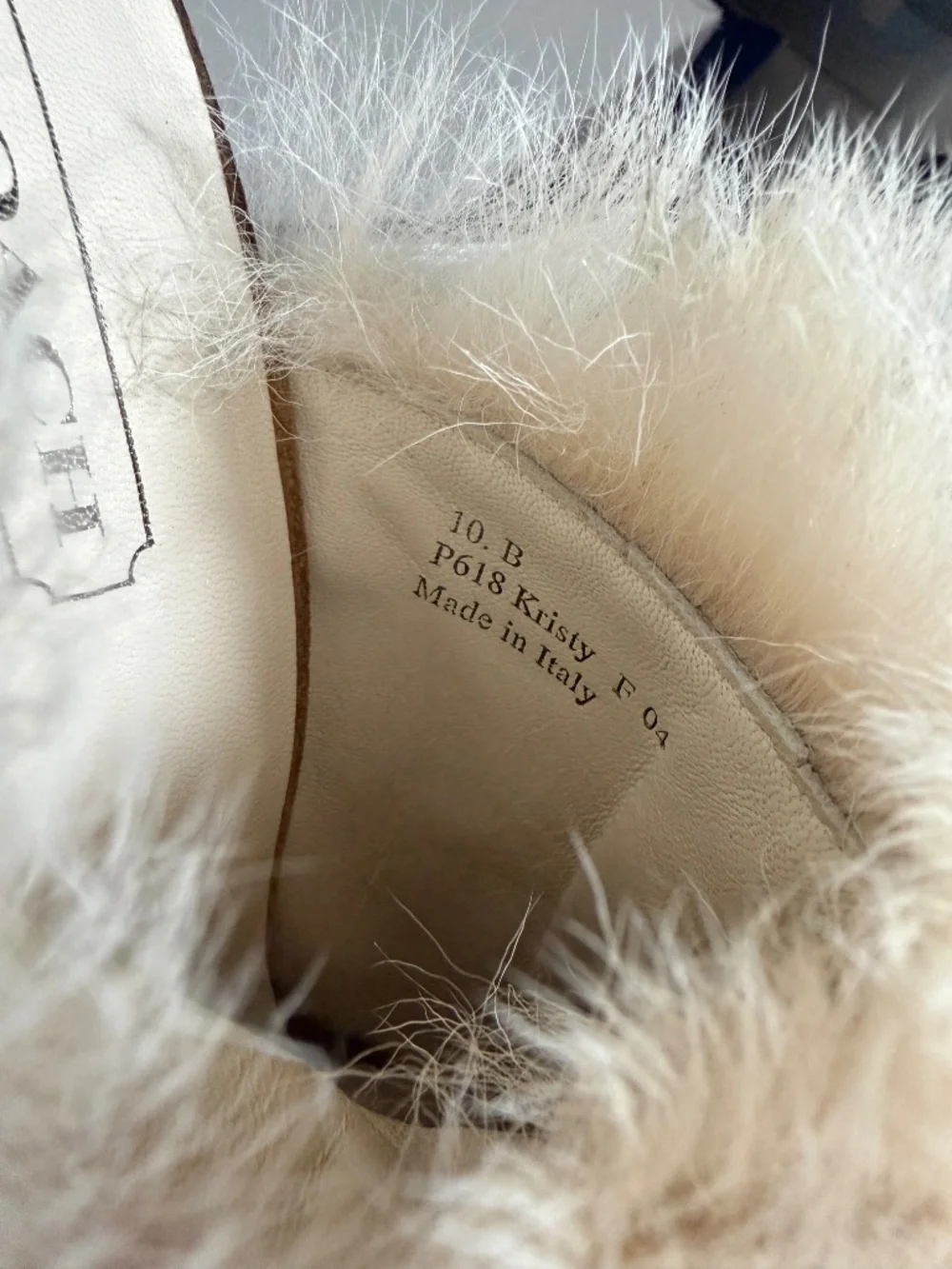 COACH Kristy Suede & Faux Fur Heeled Mules Tan / Chestnut Brown